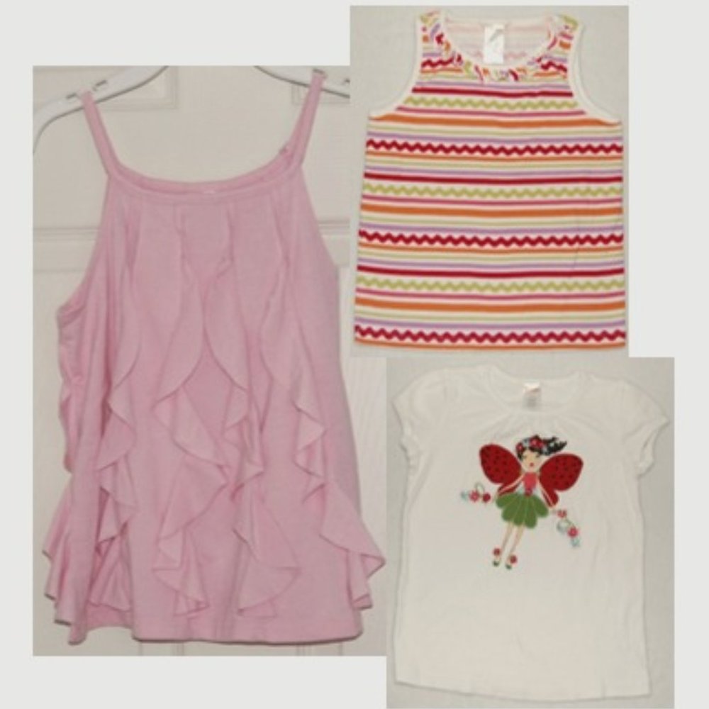 Gymboree Girls Size 7, Bundle of 3 Summer Tops